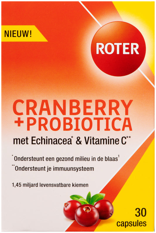Roter Cranberry & probiotica 30.00 Capsules