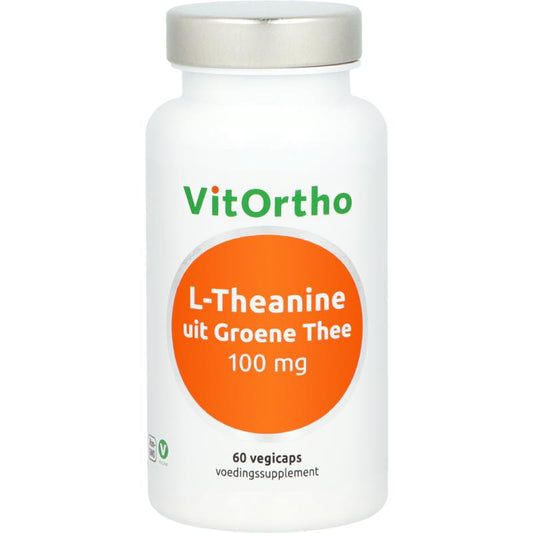 VitOrtho L-Theanine uit groene thee 100mg 60 Vegetarische capsules