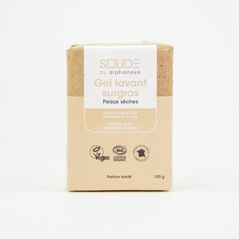 Alphanova Solide Cleansing bar bio gel droge huid sheabutter 100.00 Gr ...