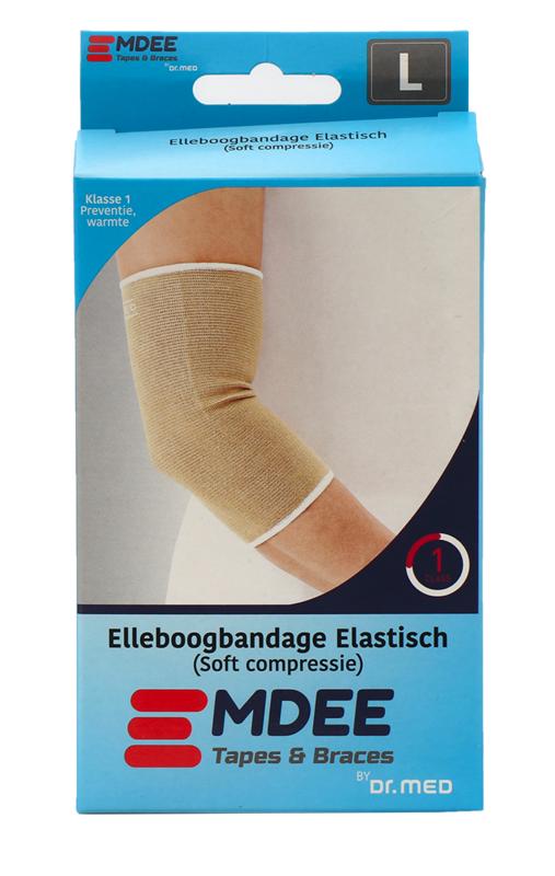 Emdee Elastic support elleboog maat L huidskleur 1 Stuks