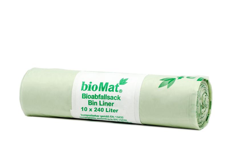 Biomat Wastebag compostable 240 liter 10 Stuks