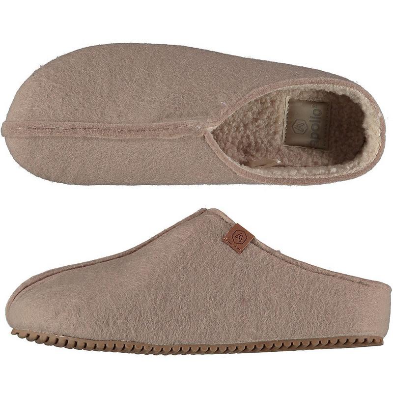 Apollo Zweedse slof beige maat 41/42 dames 1 Paar