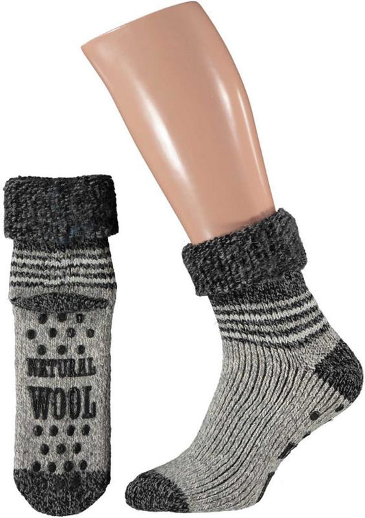 Apollo Slofsok grijs motief 43-46 1 Paar