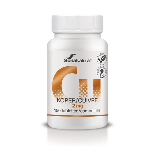Soria Natural Koper 2mg bio-actief 150.00 Tabletten