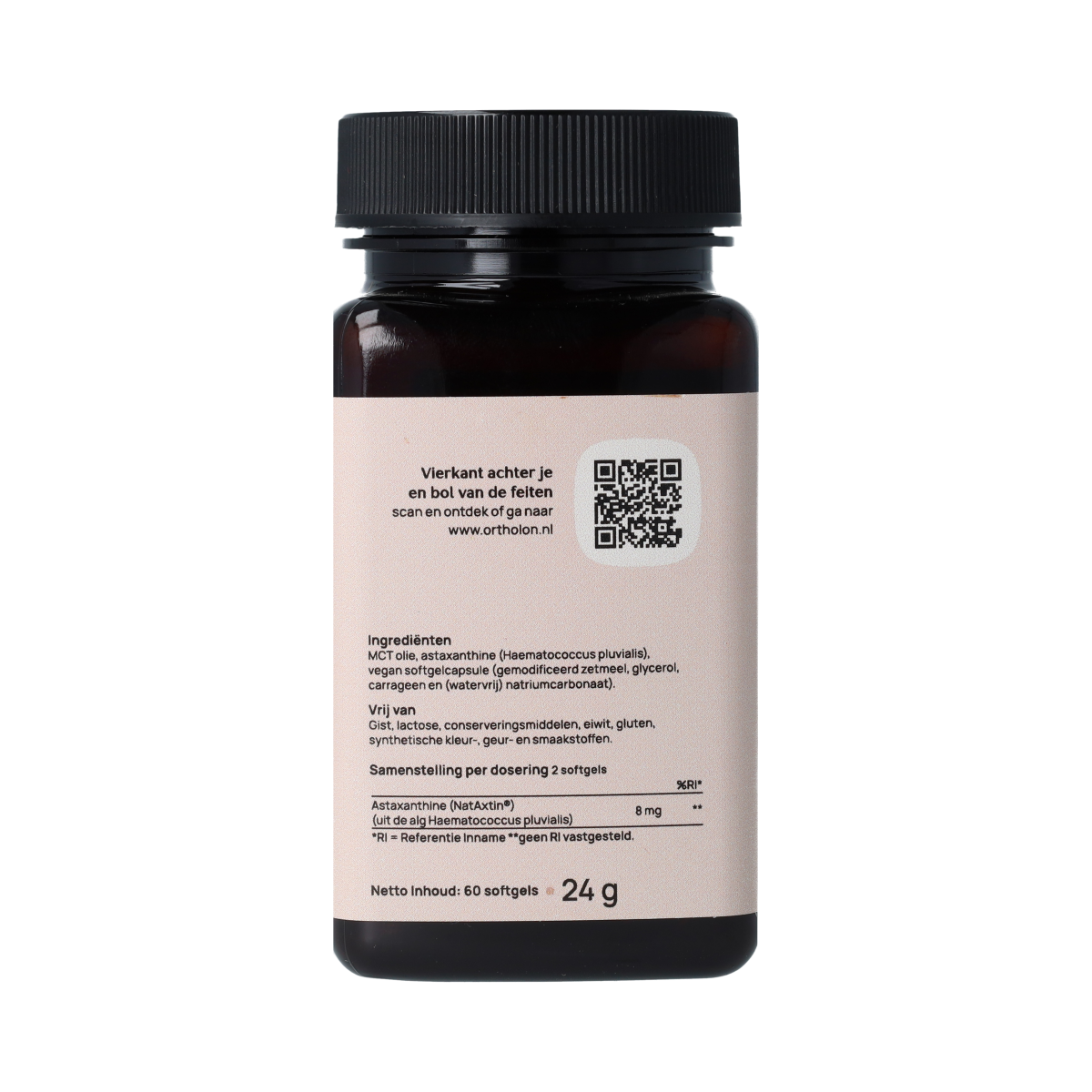 Ortholon Astaxanthine Vegan 60.00 Softgels