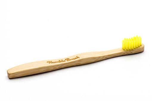 The Humble Co Tandenborstel bamboe kids geel brush soft 1 Stuks