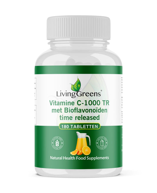Livinggreens Vitamine C 1000mg TR 180.00 Tabletten