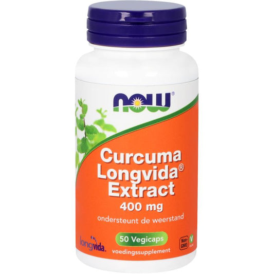 NOW Curcuma longvida extract 50.00 Vegetarische capsules