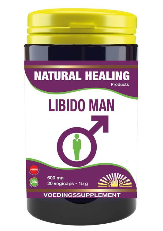 NHP Libido man 600mg puur 20 Vegetarische capsules