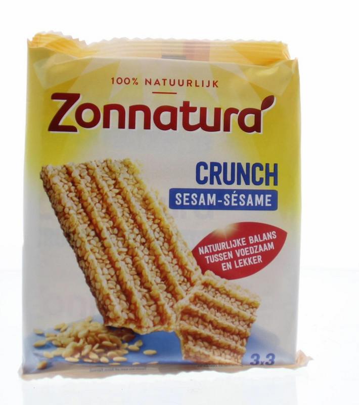 Zonnatura Sesam crunch reep 50 gram 3 Stuks