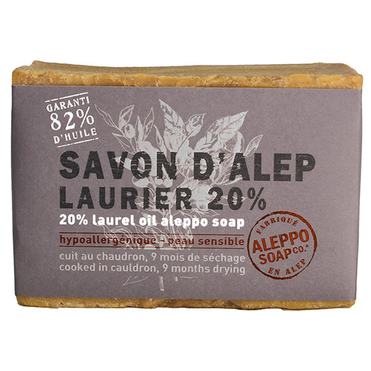 Aleppo Soap Co Zeep 20% laurier 200 Gram