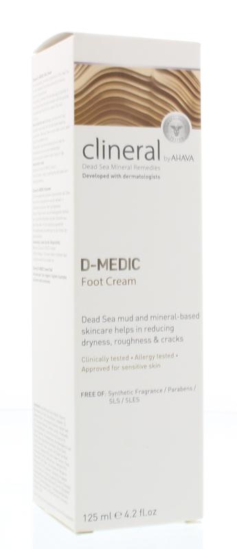 Ahava Clineral D-medic foot cream  125 Milliliter