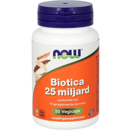 NOW Biotica 25 miljard 50 Vegetarische capsules