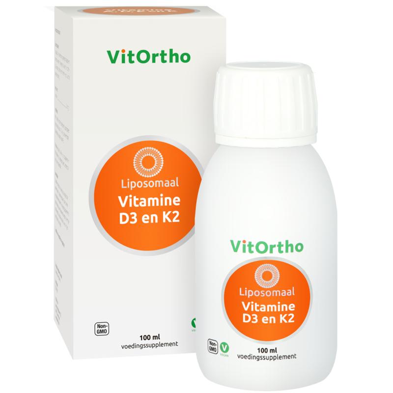 VitOrtho Vitamine D3 en K2 liposomaal 100 Milliliter