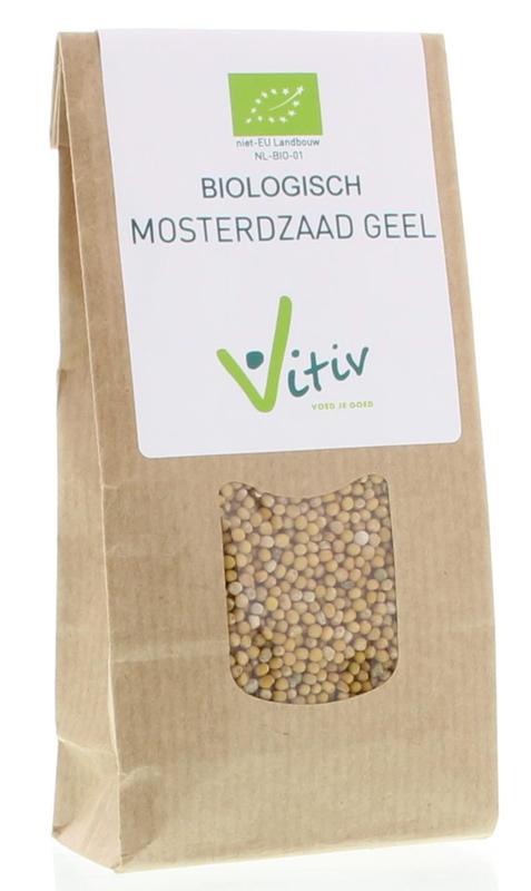 Vitiv Geel mosterdzaad bio 100 Gram