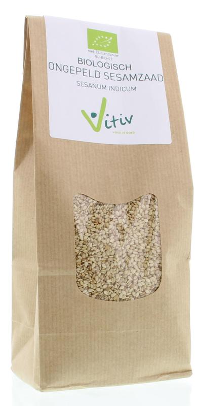 Vitiv Sesamzaad ongepeld bio 500 Gram