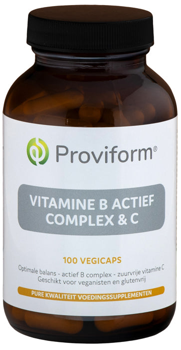 Proviform Vitamine B actief complex & C 100 Vegetarische capsules