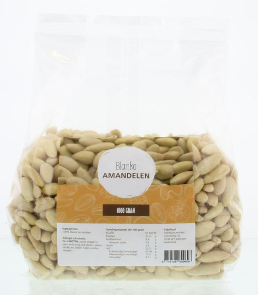 MijnNatuurwinkel Blanke amandelen 1 Kilogram