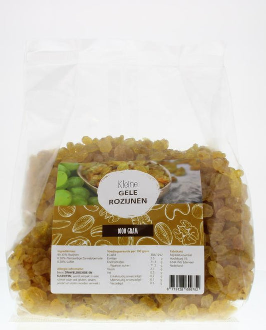 MijnNatuurwinkel Gele sultana rozijnen 1 Kilogram