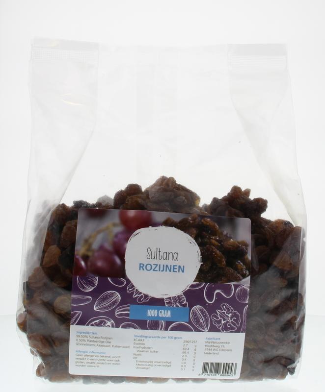 MijnNatuurwinkel Sultana rozijnen 1 Kilogram