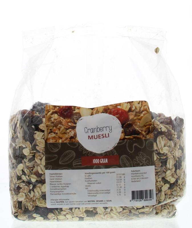 MijnNatuurwinkel Cranberries muesli 1 Kilogram