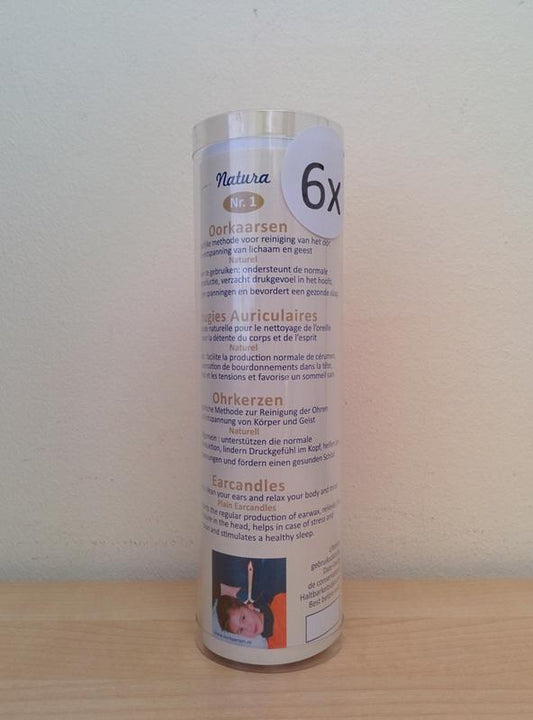 Natura Oorkaarsen naturel nr. 1 6 Stuks