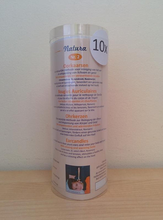 Natura Oorkaarsen ontspannend en verwarmend nr. 2 10 Stuks