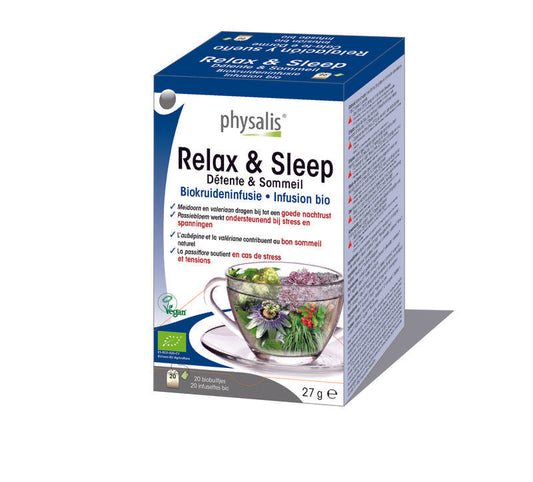 Physalis Relax & sleep thee bio 20 Zakjes