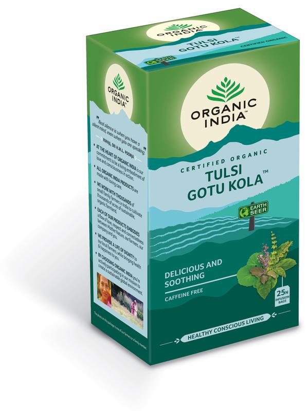 Organic India Tulsi gotu kola thee bio 25 Zakjes