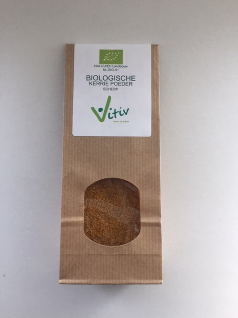 Vitiv Kerrie poeder scherp bio 50.00 Gram