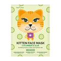 Montagne Kitten sheet face mask cucumber & aloe 1 Stuks
