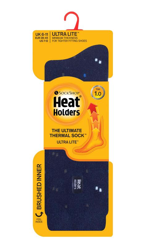 Heat Holders Mens ultra lite socks micro maat 6-11 navy 1 Paar