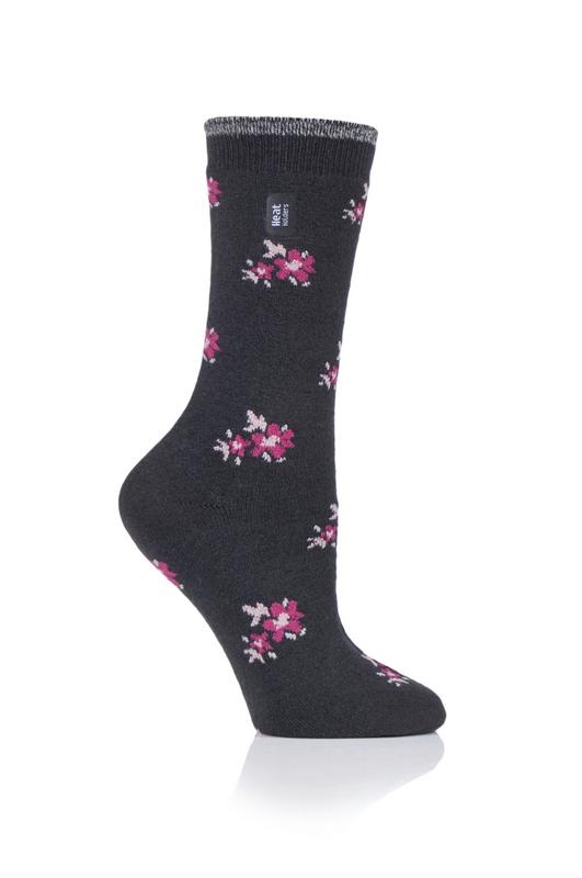 Heat Holders Ladies ultra lite socks maat 4-8 bellis charcoal 1 Paar
