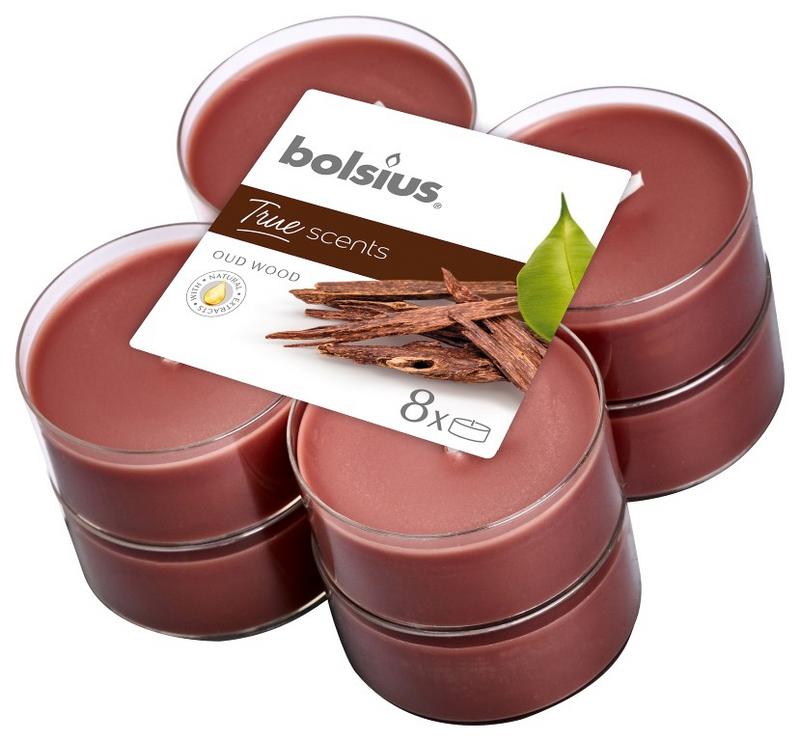 Bolsius True Scents maxilicht old wood 8 Stuks