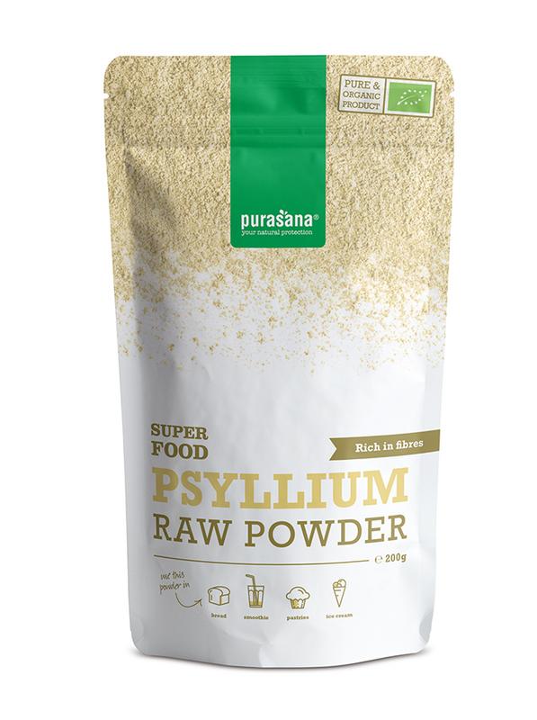 Purasana Psyllium poeder vegan bio 200 Gram