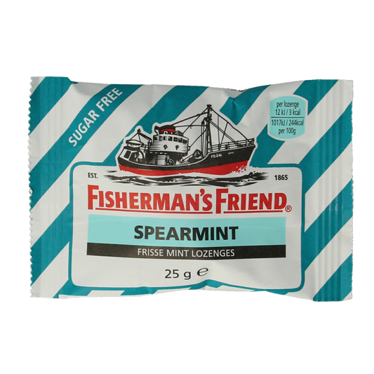 Fisherman's Friend Spearmint suikervrij 25 Gram