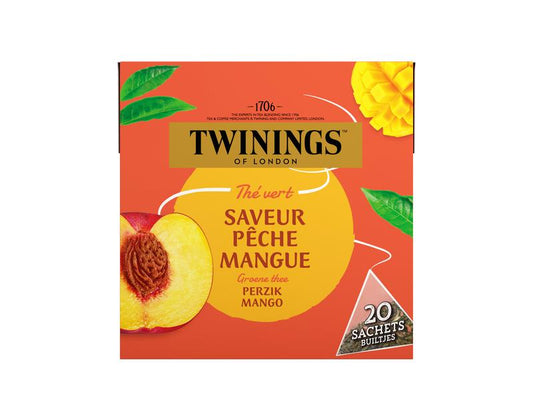 Twinings Groene thee perzik mango 20 Zakjes