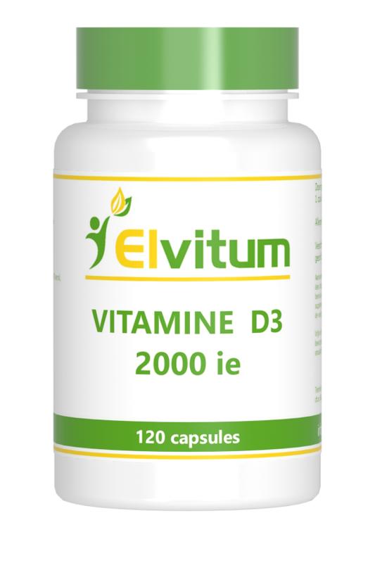 Elvitum  Vitamine D3 2000IE/50mcg 120 Capsules