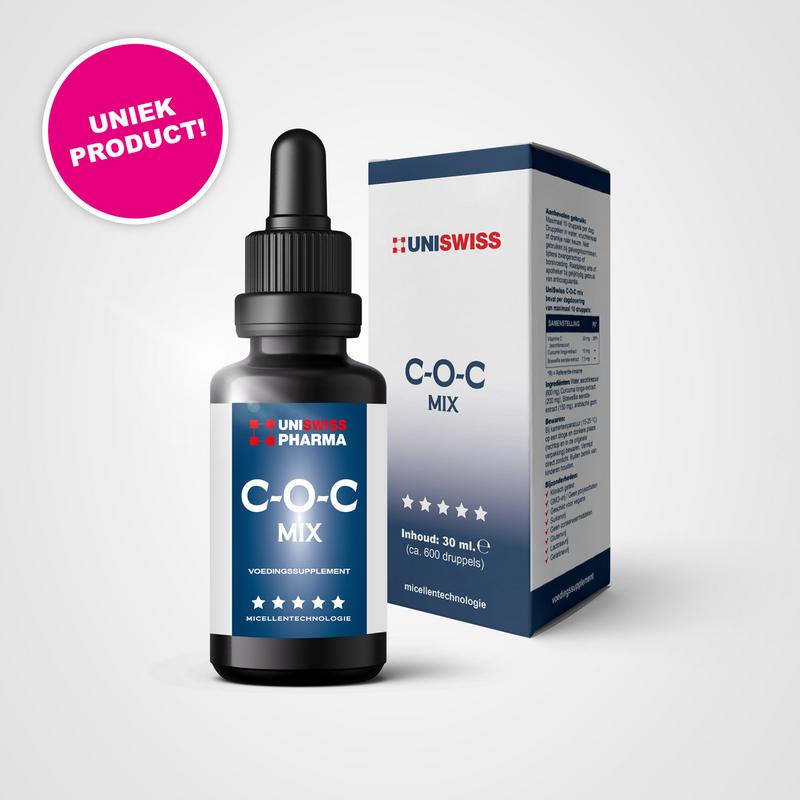 Uniswiss C-O-C mix (curcumine, olibanum (boswellia), vit c) 30 Milliliter