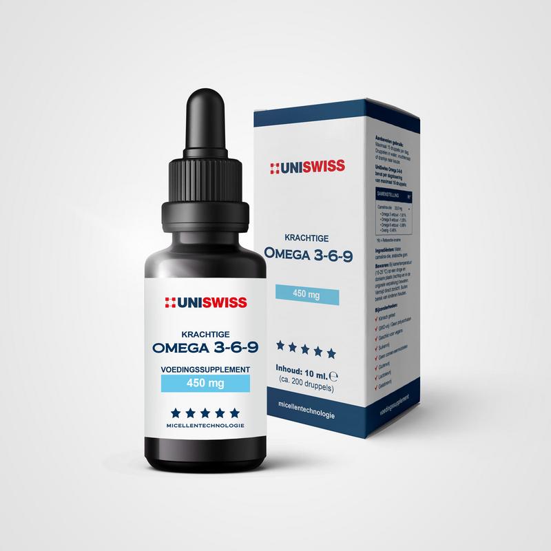 Uniswiss Omega 3-6-9 (wateroplosbaar) 10 Milliliter