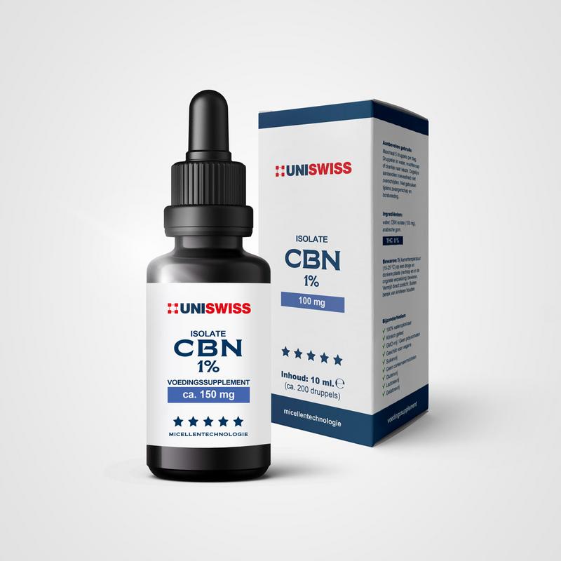 Uniswiss CBN isolate 1% (wateroplosbaar) 10 Milliliter