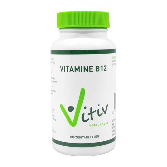 Vitiv Vitamine B12 methylcobalamine 100 Zuigtabletten