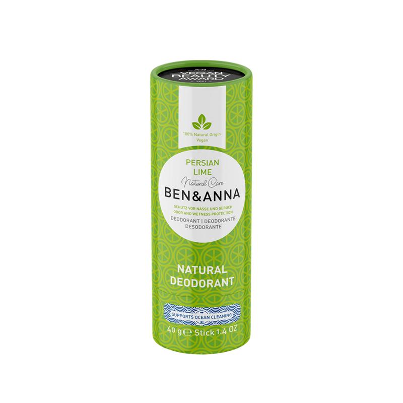 Ben & Anna Deodorant persian lime papertube 40 Gram