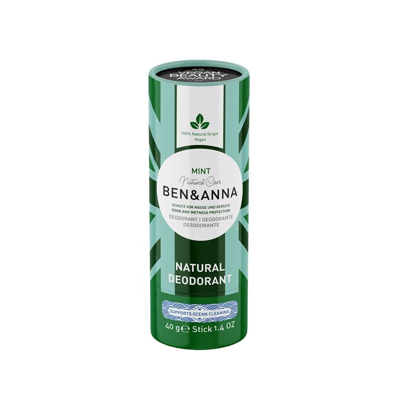 Ben & Anna Deodorant mint papertube 40 Gram