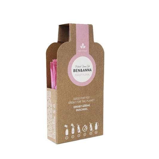 Ben & Anna Showergel flakes sweet floral 2 Stuks