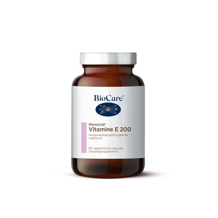 BioCare Microcell vitamine E 200IU 60.00 Vegetarische capsules