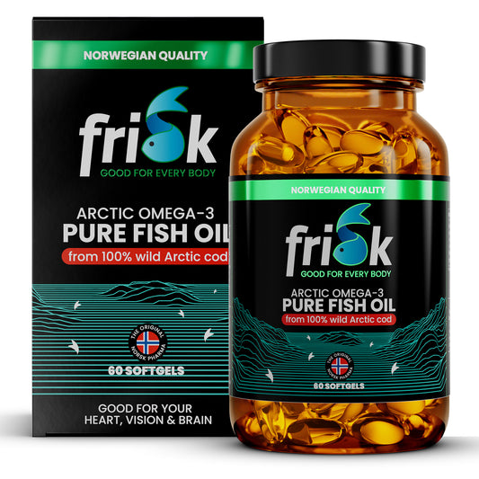 Frisk Omega 3 pure visolie – DHA & EPA 60.00 Softgels