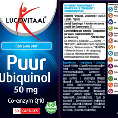 Lucovitaal Ubiquinol puur 50mg 30.00 Capsules