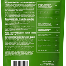 Powerful People  BIG MOCA Pandan Extract Poeder 100.00 Gram