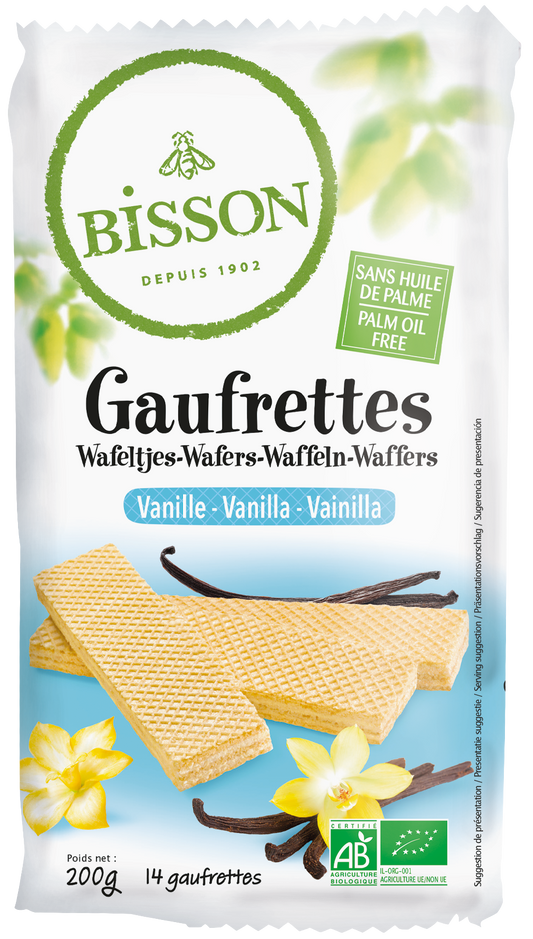 Bisson Vanille wafels bio 200.00 Gram